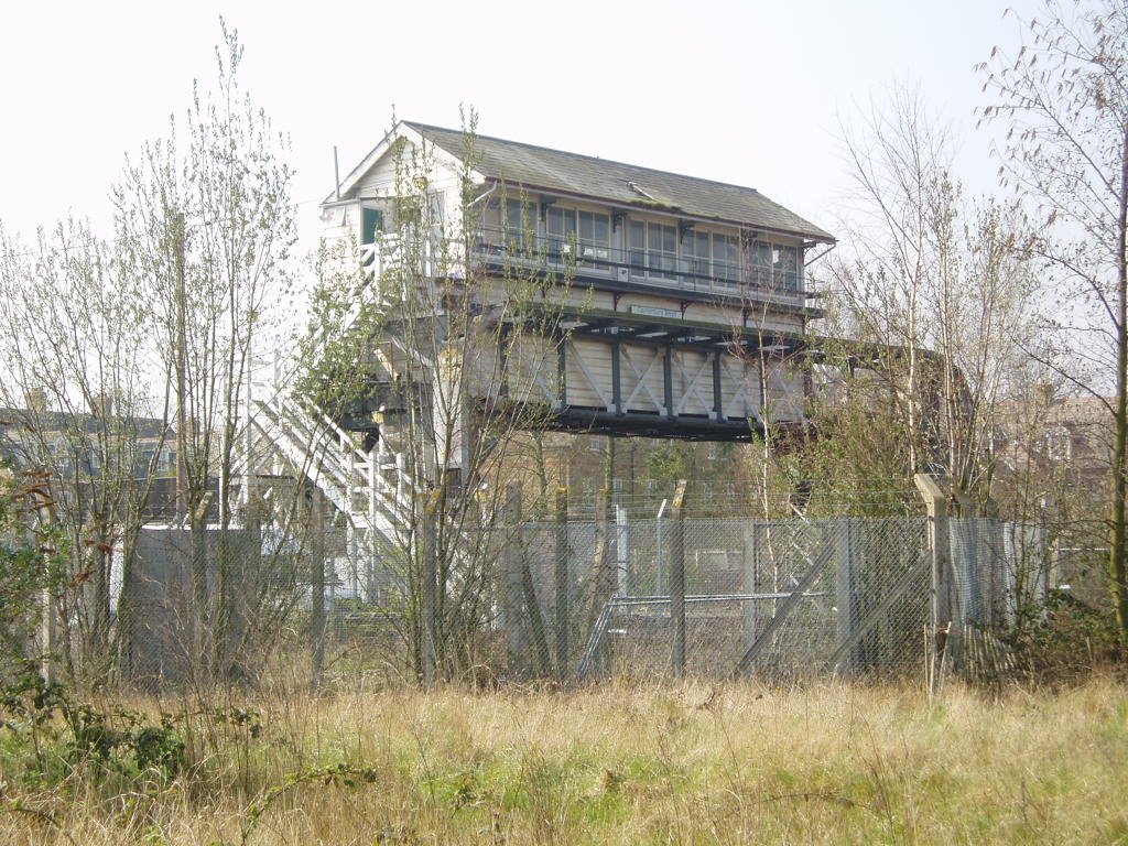 Signal box at Canterbury West railway station