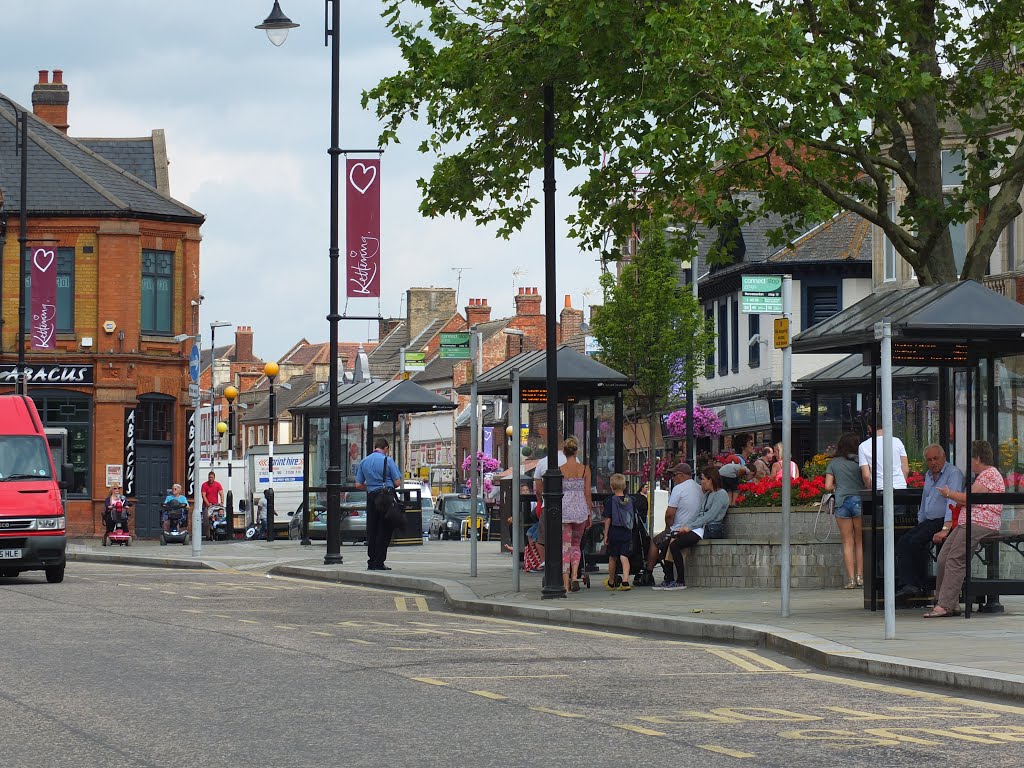 Kettering,Horse fair area Bus stops.