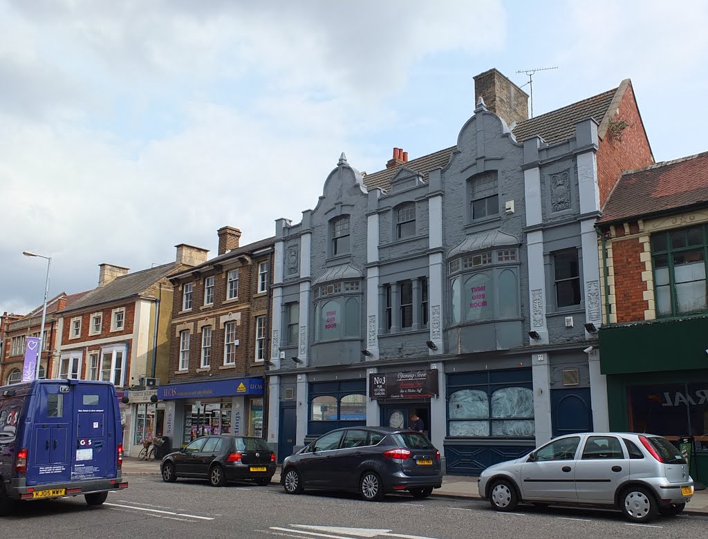 Kettering,Silver Street ,late Victorian buildings.