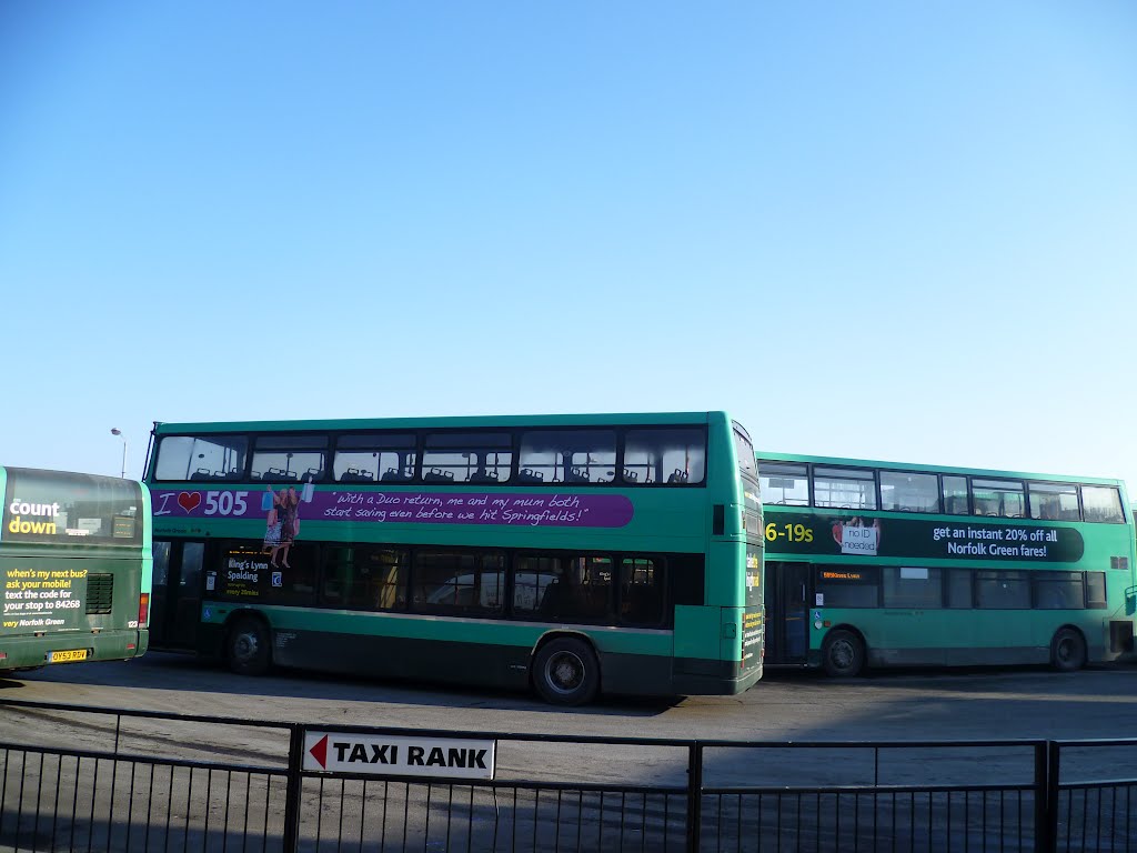 1137. kings lynn bus station. kings lynn, norfolk. feb. 2012.
