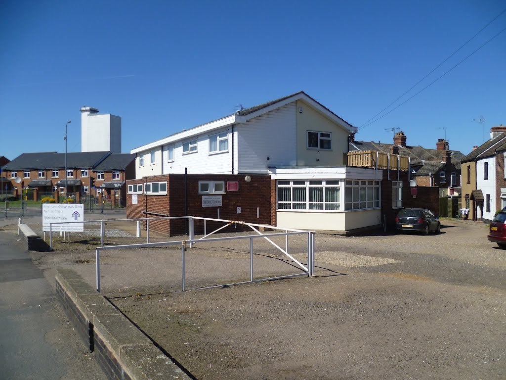 site of the victoria public house, bombed in ww2. loke road, kings lynn, norfolk. may 2012.
