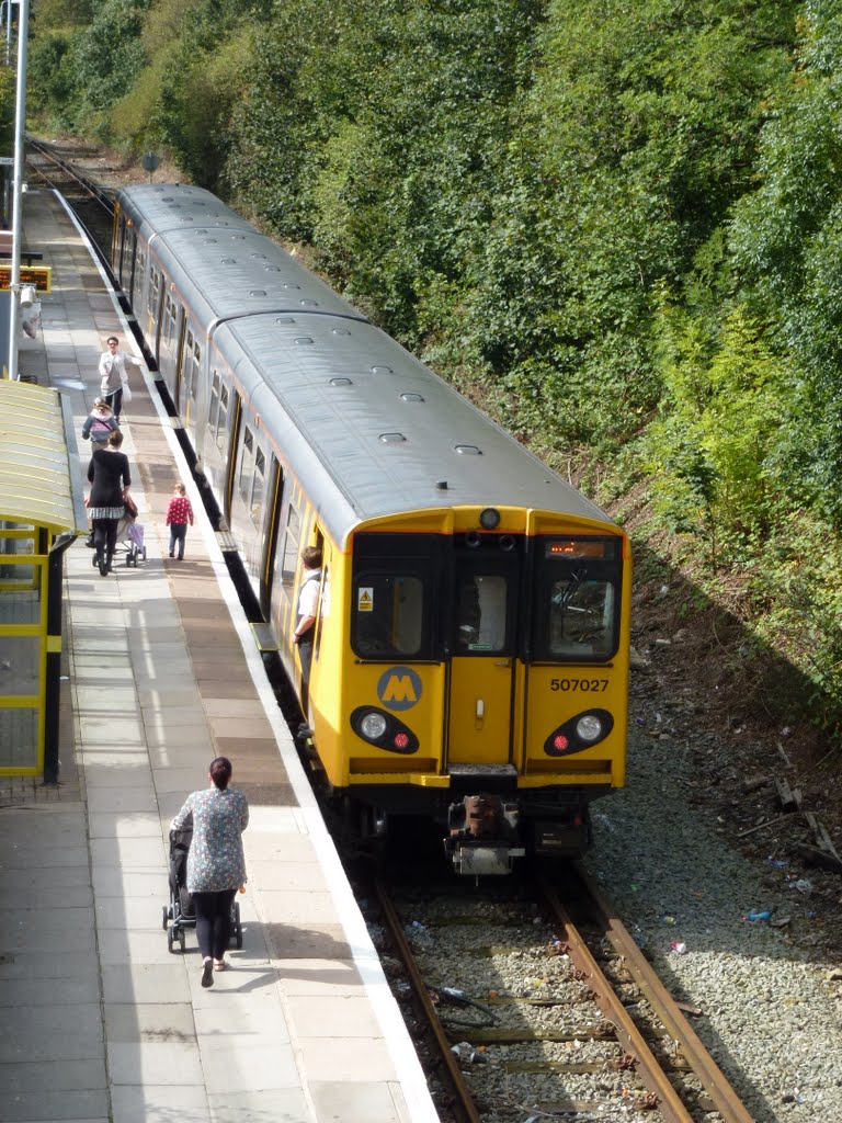 Merseyrail Train At Kirkby Station, Bound For Liverpool.