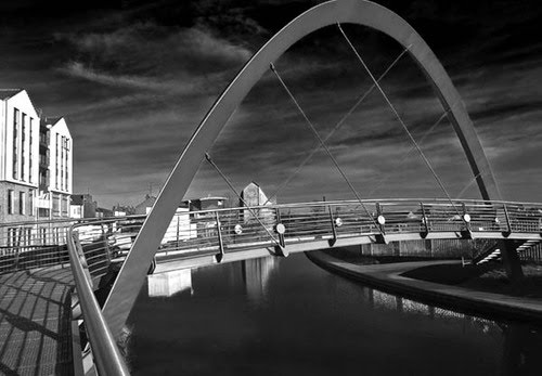 Footbridge over canal
