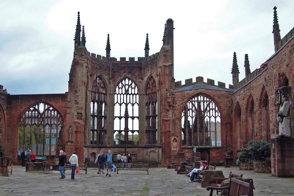 Coventry cathedral ruins, Coventry, England by Joe Recer
