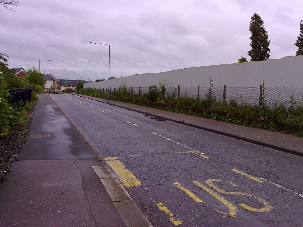 Turner Road boarded off ready for a new development on Hospital Land