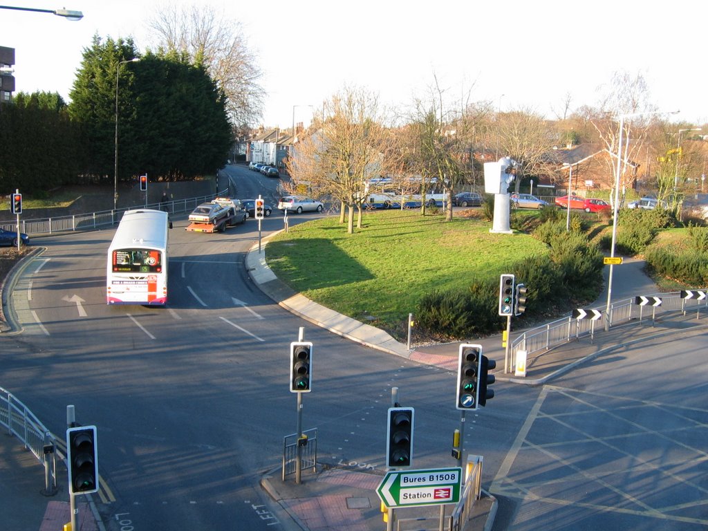Looking towards Bergholt Road. 28th Jan 2006