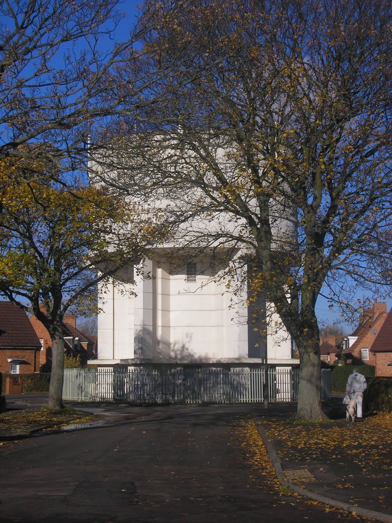 Water tower in Occupation Road, Corby