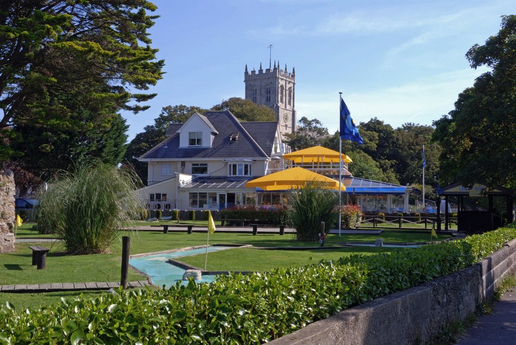 Christchurch quay and Priory, Dorset
