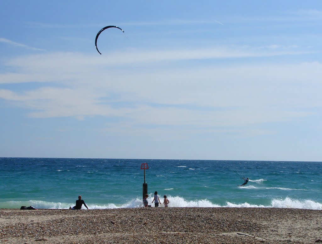 Kitesurfing at Christchurch