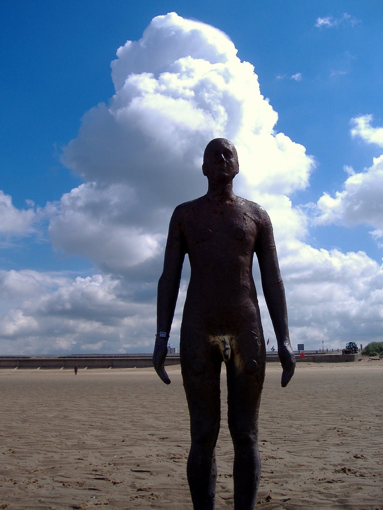 Illuminated man 3(head in the clouds)