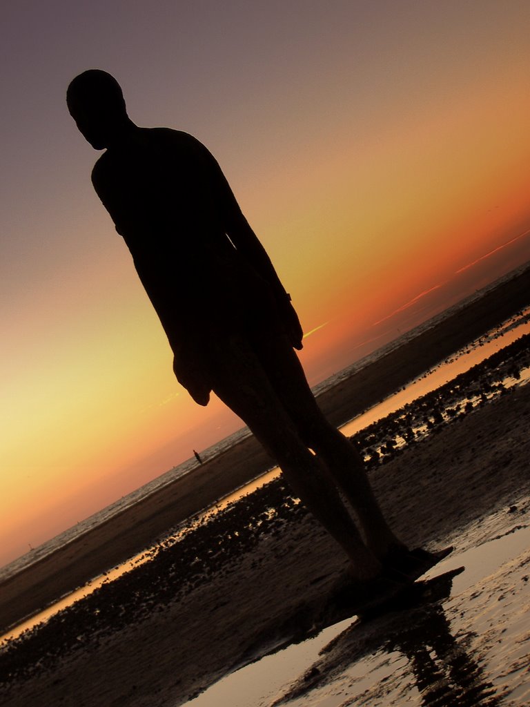 Welcome to my.... Illuminated Man Sunset August Skies. 8.27pm