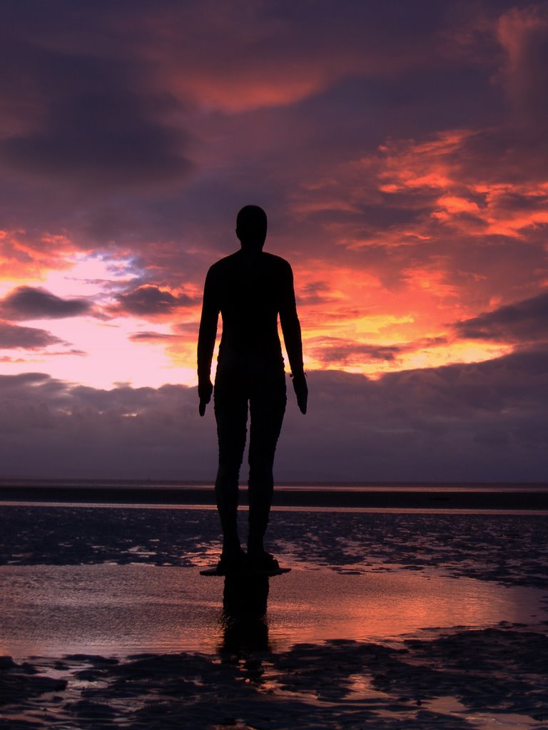 The Illuminated Man ....Firey Winter Sunset...3.50pm