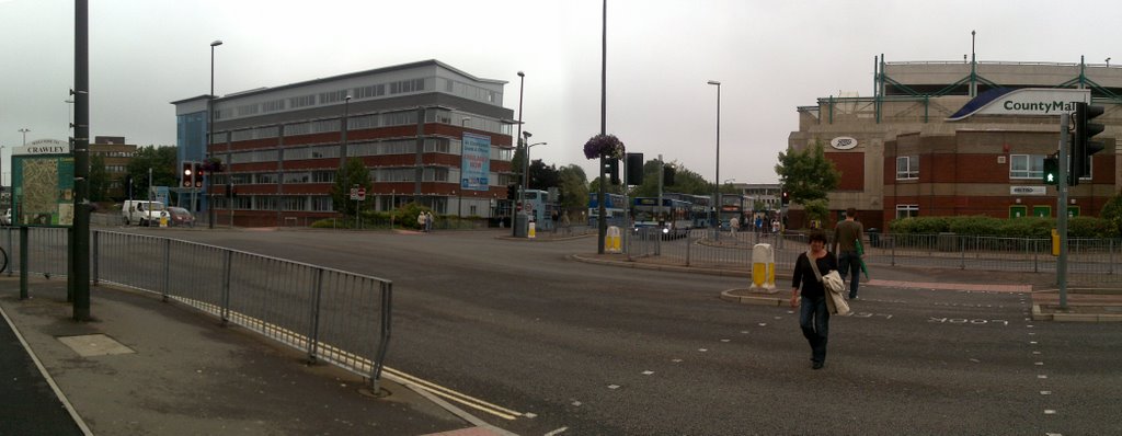 Panoramic Picture, Near Crawley Railway Station, Crawley, Sussex by Mohammad Aslam Javed Bhatti