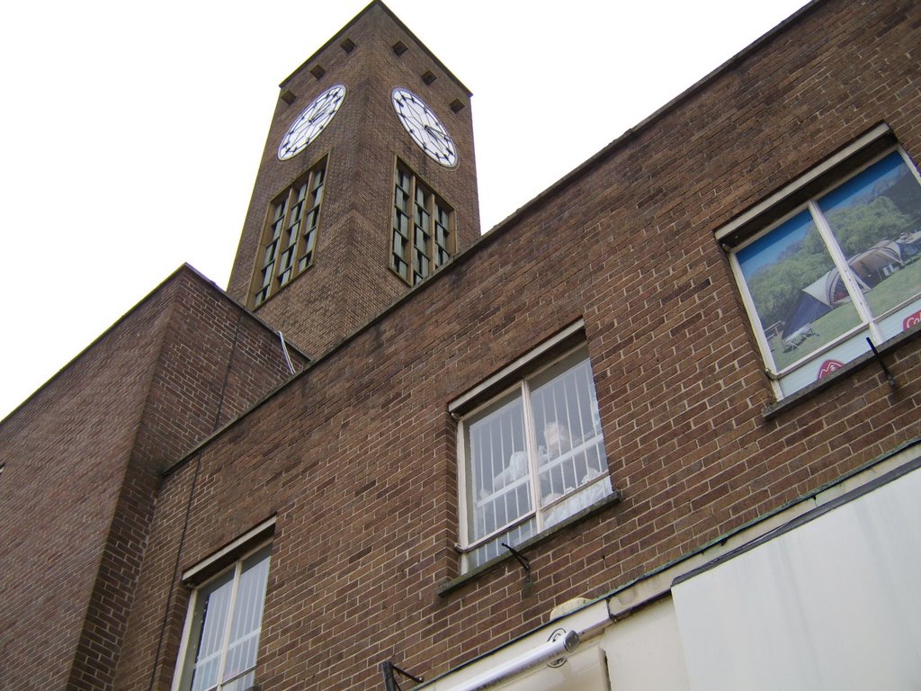 Clock tower from below