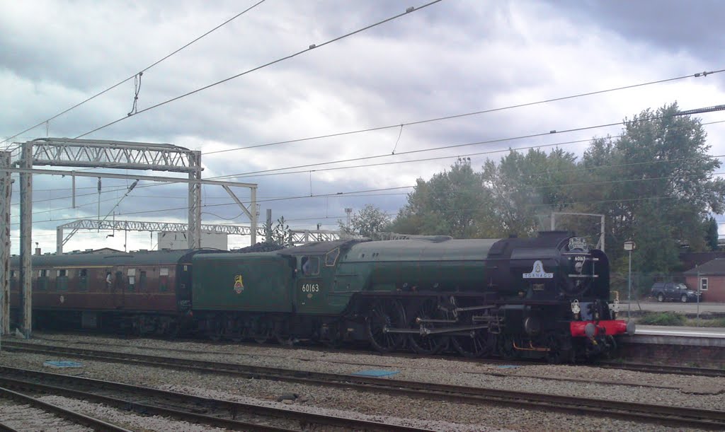 60163 Tornado arrives at Crewe