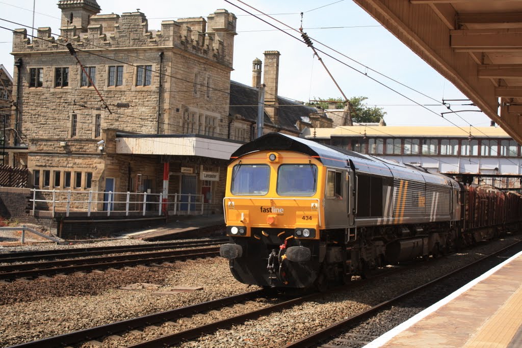 Lancaster Railway Station ,Fast Line, Logs and Logs =Matches