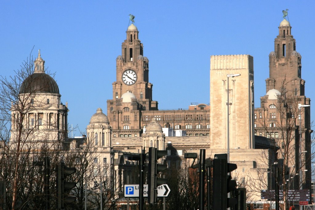 "The three Graces" from Wapping Street - Liverpool, U.K.