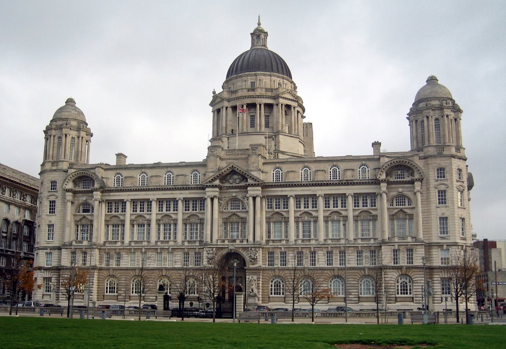 Liverpool, England. Port of Liverpool building.
