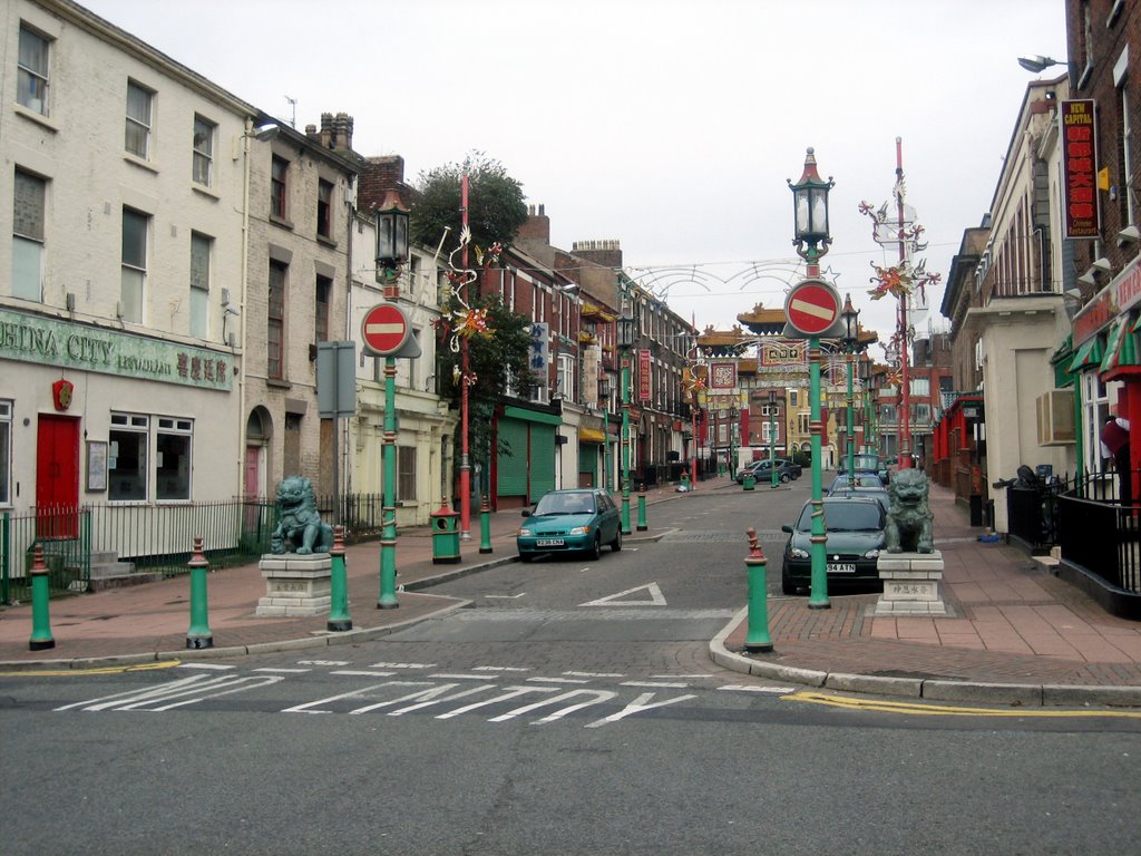 Liverpool, England. Chinatown.
