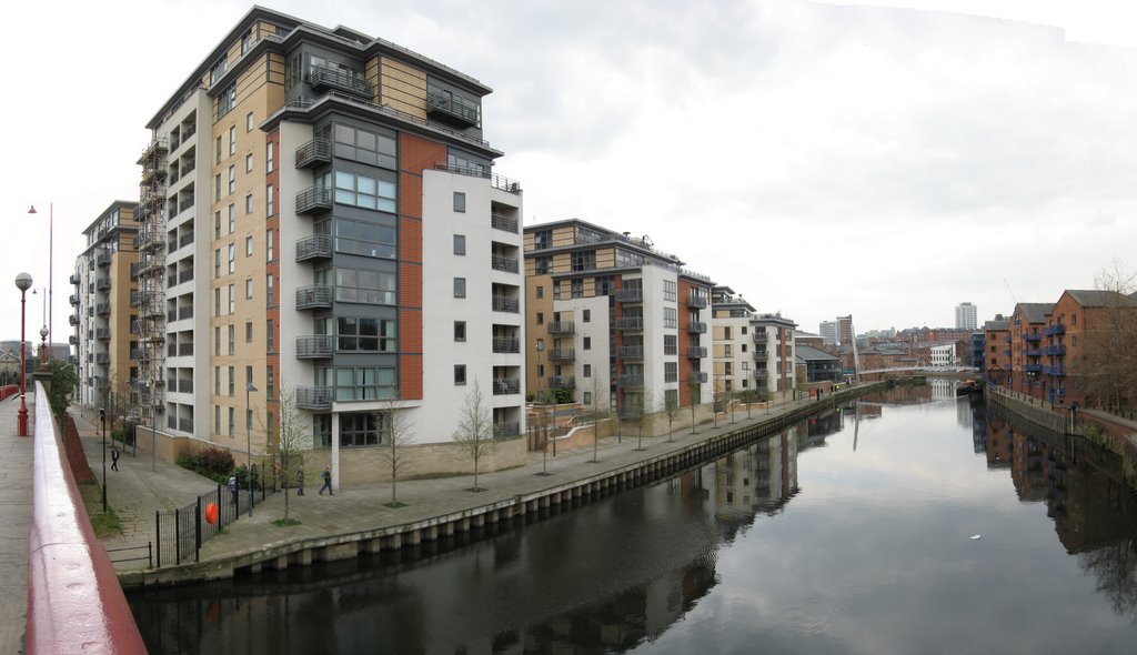Leeds Clarence Dock Panorama Looking West