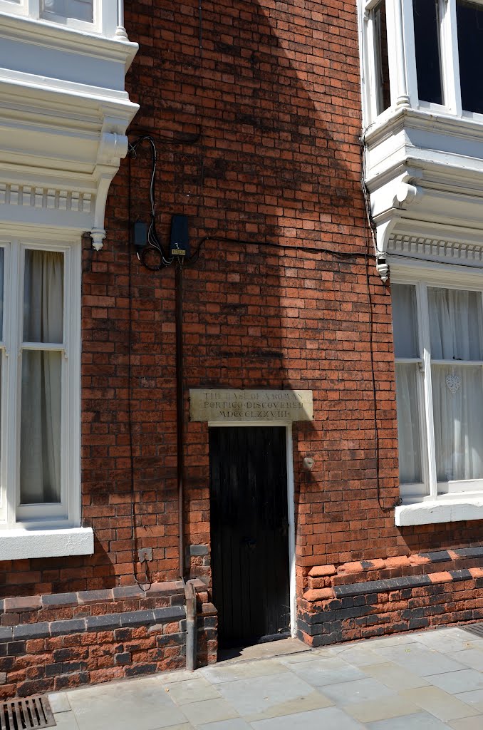 The base of a Roman portico (Lincoln)