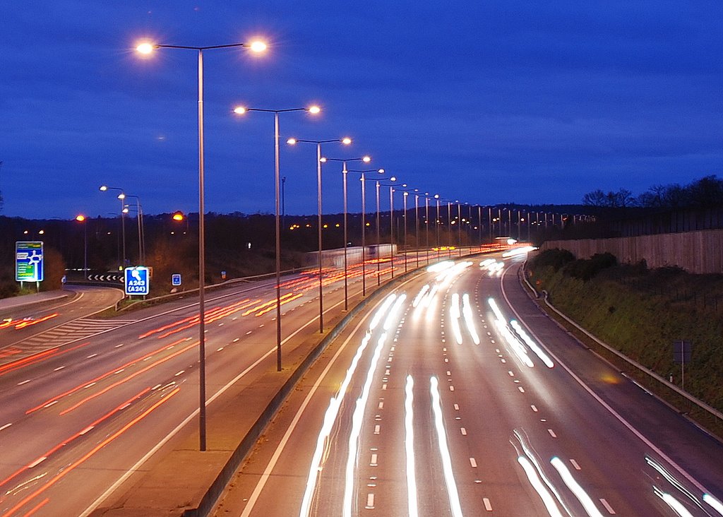 M25 at Leatherhead, J9