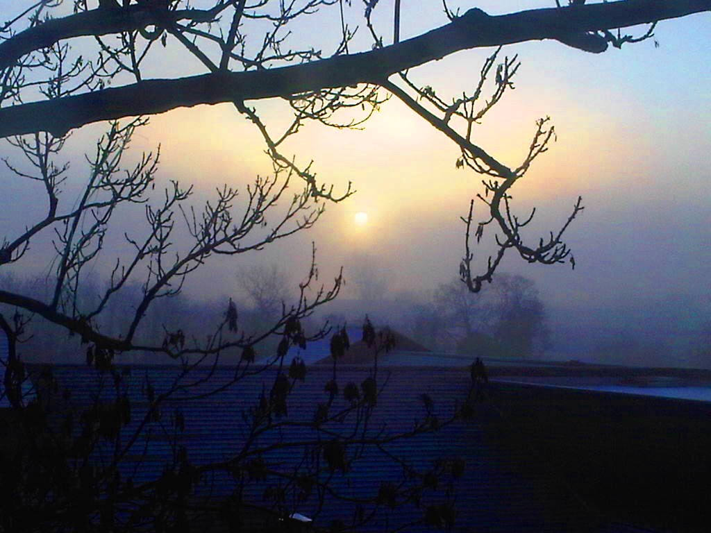 Winter sunrise over Leatherhead