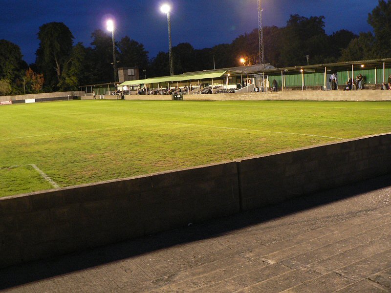 Leatherhead FC at night