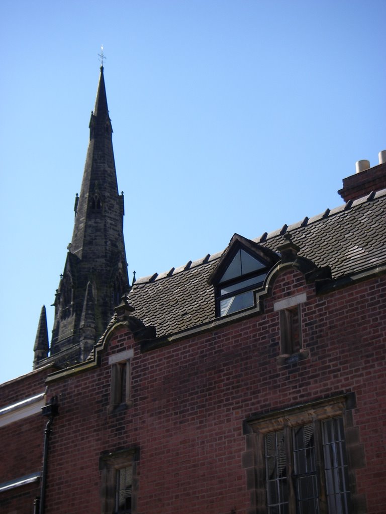 Lichfield church from Bore St