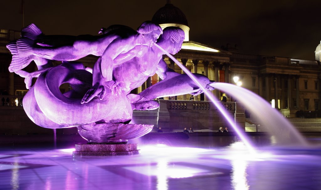 Dolphin, Mermaid, Triton: Trafalgar Square Fountain