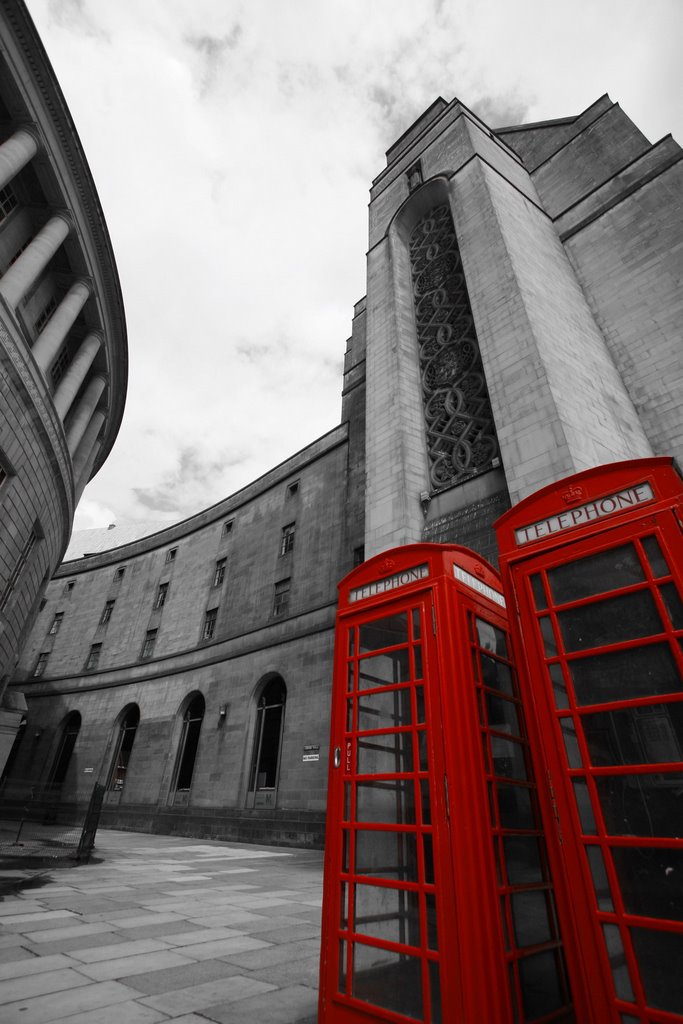 Manchester Central Library phoneboxes
