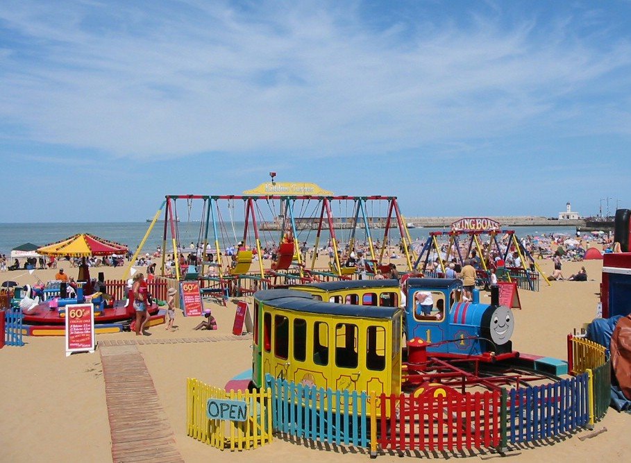 Margate beach funfair, July 2003