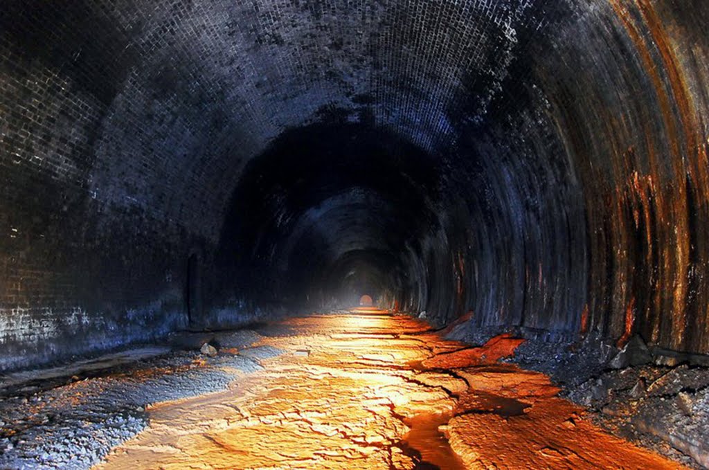 Inside Gildersome Disused Railway Tunnel