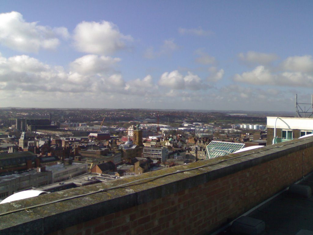 Looking West from Northampton house, Northampton, UK
