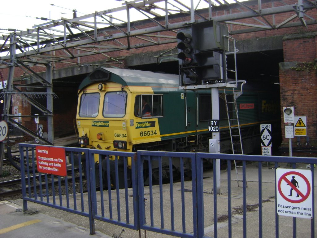 On the platform at Northampton