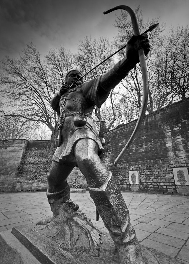 Pomnik Robin Hooda / Robin Hood memorial statue