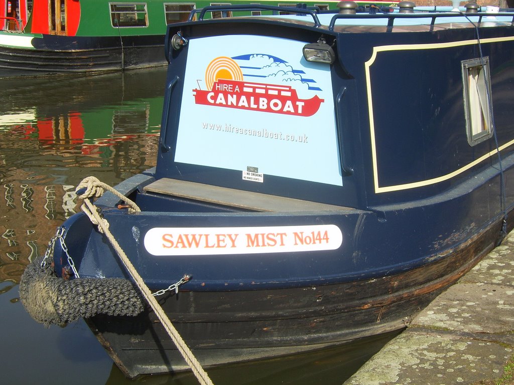 Sawley Mist (or sorely missed?) narrowboat, Nottingham Canal. 2009