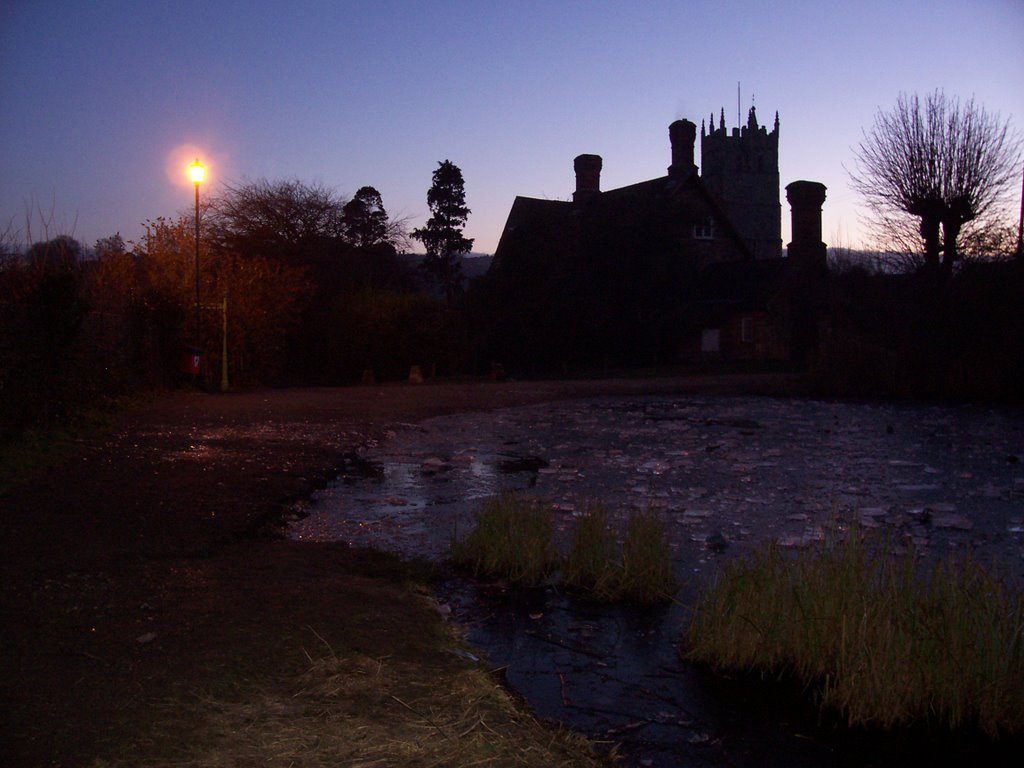 Priory Farm Pond & Church, Carisbrooke