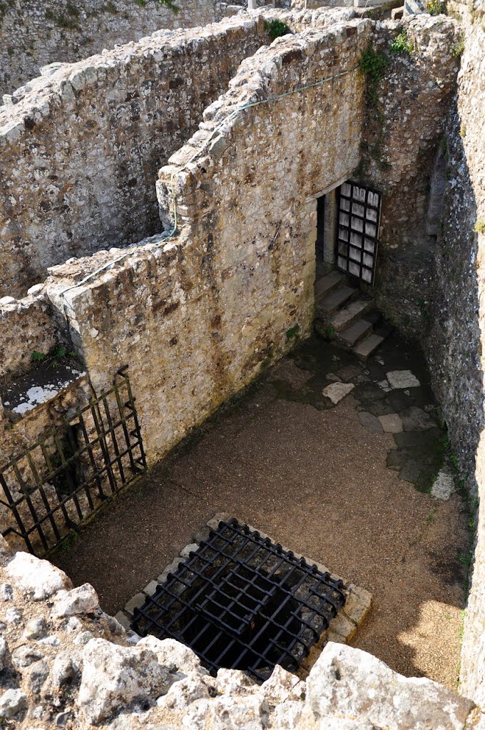 Carisbrooke Castle - top of the tower