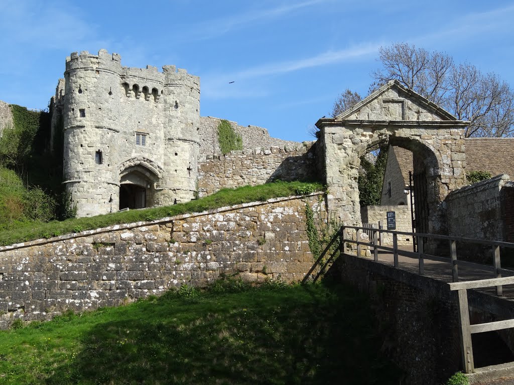 Carisbrooke Castle Entrance - Twin Gates