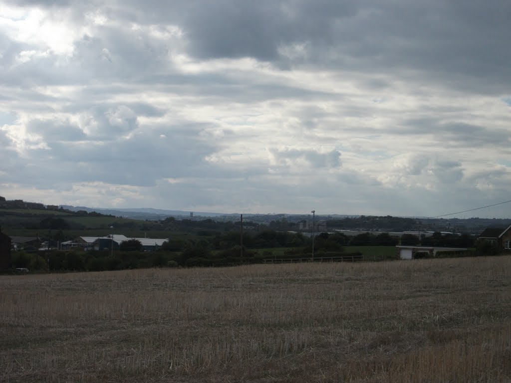 view towards the pennines from near ossett comp. summer 2010.