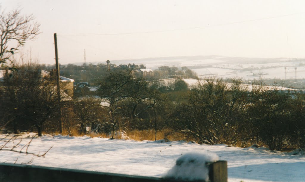 view towards ossett school. mid 1990s