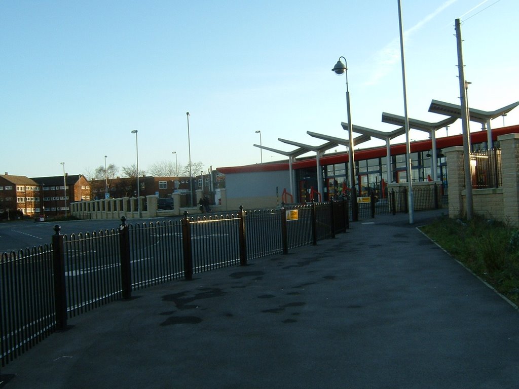 Ossett New Bus Station 2007 (taken from Prospect Road)