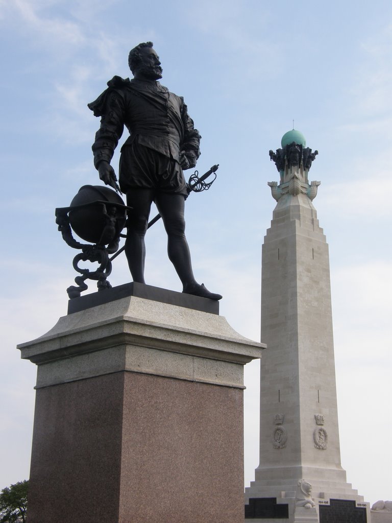 Sir Francis Drakes statue, Plymouth Hoe