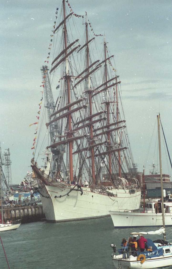 Enormous Russian Cadet training ship the "Cedov"