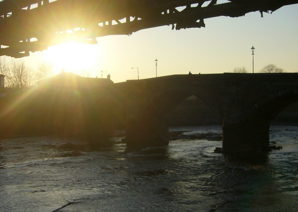 Sunrise over the bridge, February 2008