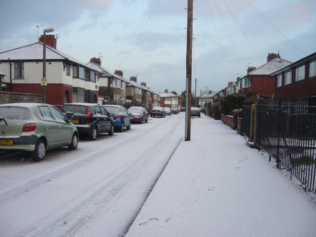 Snow covered road