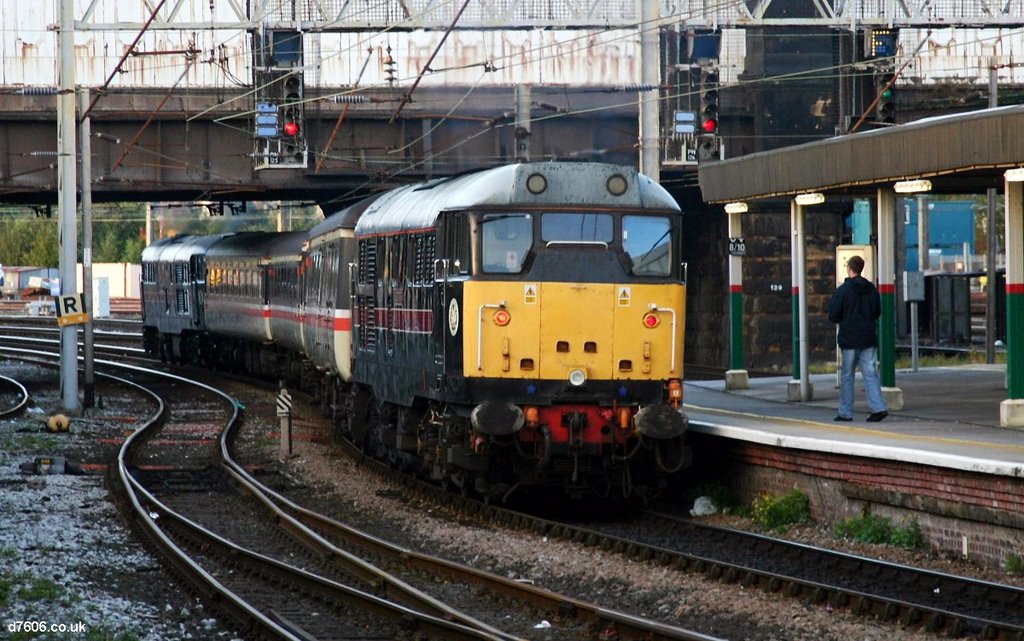 A Blackpool train at Preston Railway Station