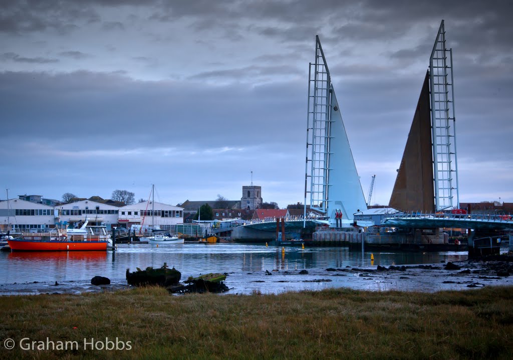 new Poole bridge at dusk