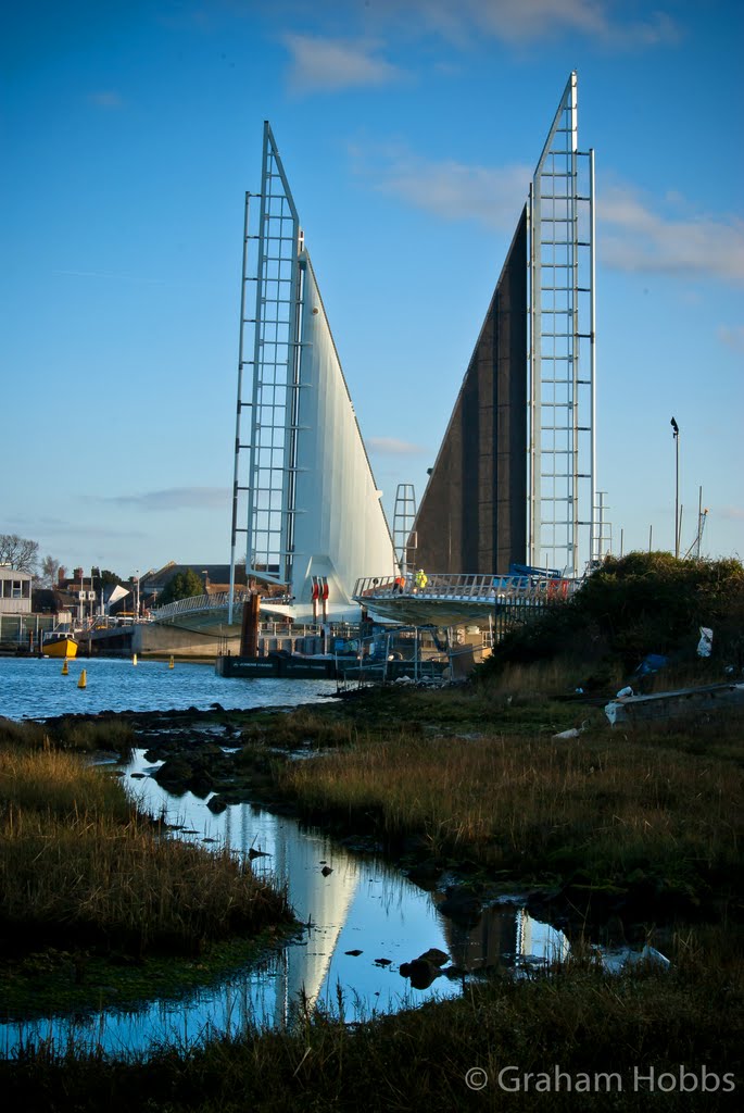old Holes Bay with its brand new bridge